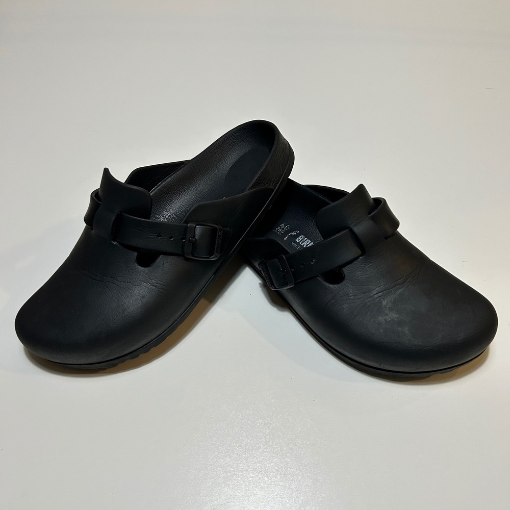 Birkenstock A630 Alpro Black Polyurethane Clogs Mens Size 40 EU L9 M7
